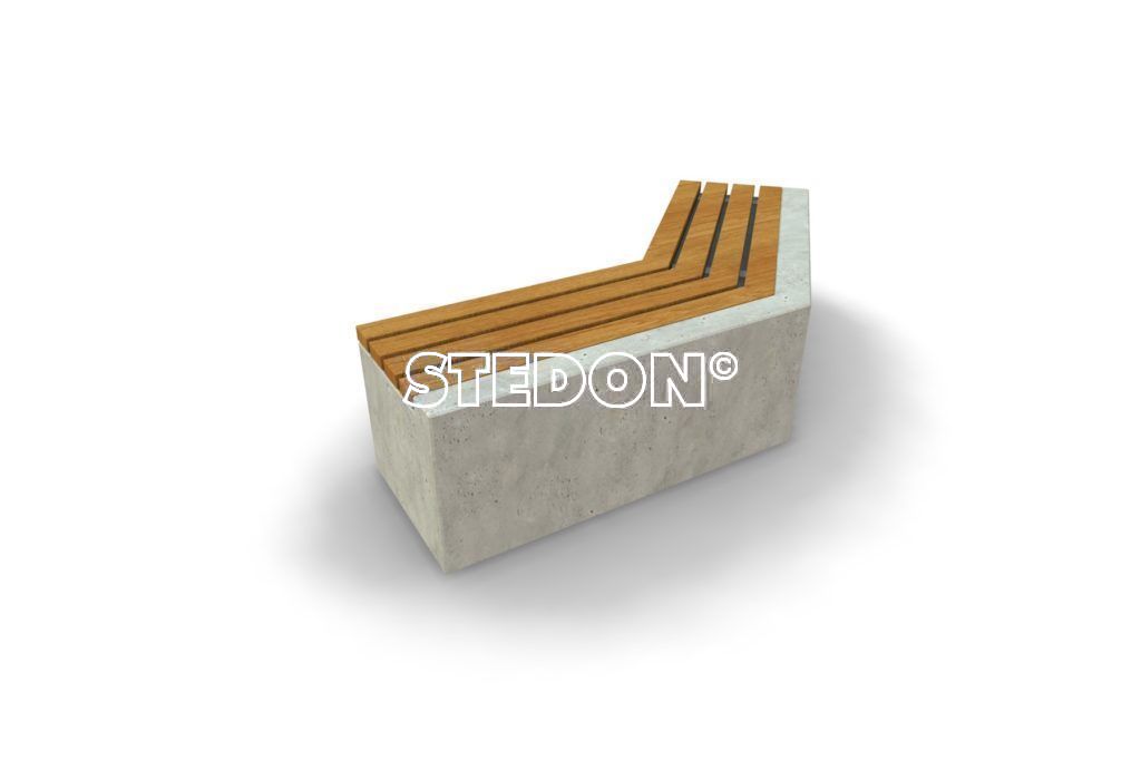 Diagonaal element beton, beton met houten zitting, beton element met houten zitting, zitting hout, Zit element, zit elementen, zitelement, zitelementen, beton, betonnen zit element, zitblok, zitblok diagonaal