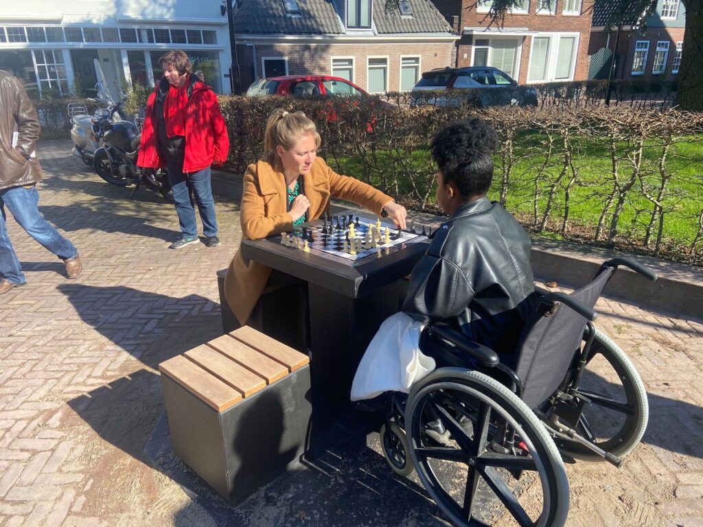 schaaktafel, schaaktafels, betonnen schaaktafel, Urban Chess, buiten schaken
