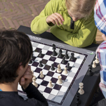 Dam schaak tafel, dam tafel, schaak tafel, game table, picknicktafel beton
