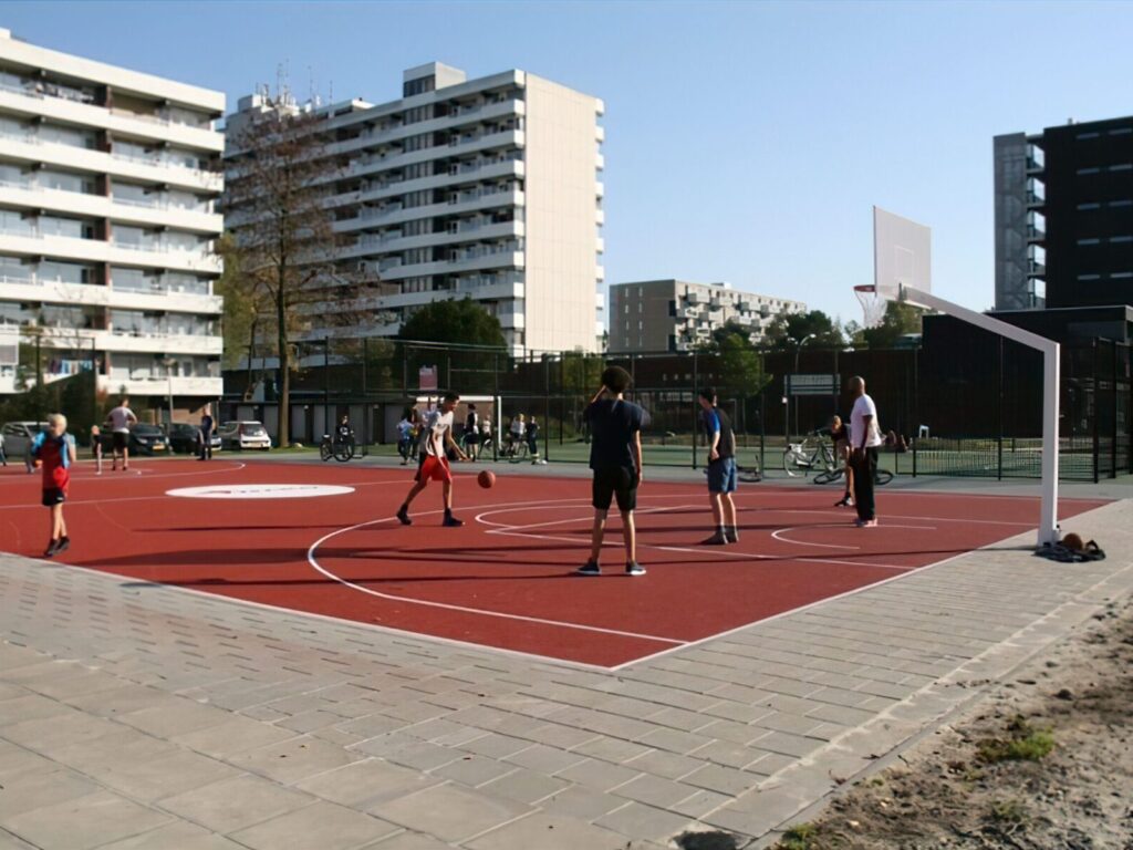 Basketbal, basketbalveld, basketbalveld 3x3, 3x3 basketbal, 3x3 basketbalveld, basketballen