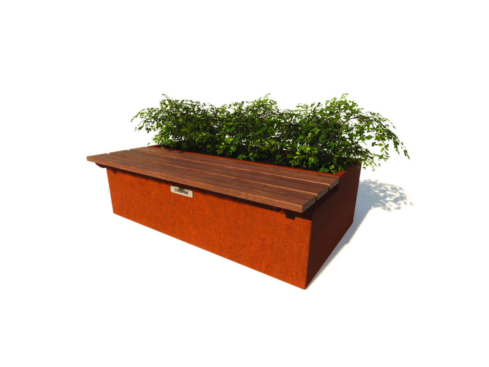 Corten, corten straatmeubilair, corten parkbanken, corten parkbank, corten bloembakken, corten bloembak, corten modulair straatmeubilair